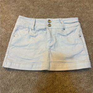 White Denim Princess Polly mini skirt